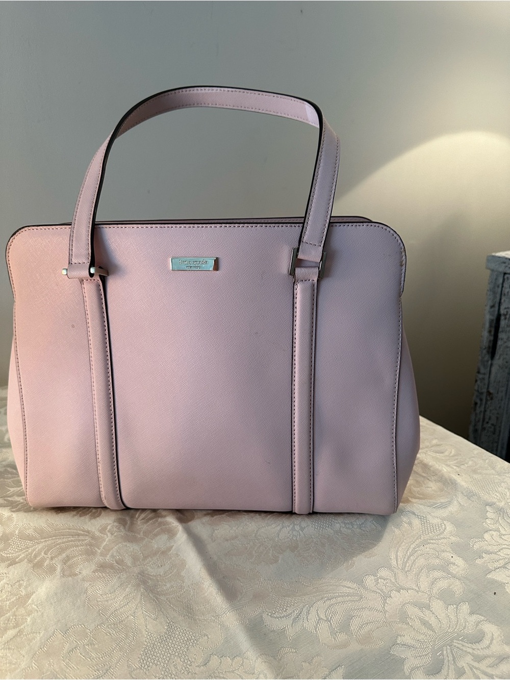kate spade Light Pink Saffiano Satchel Handbag
